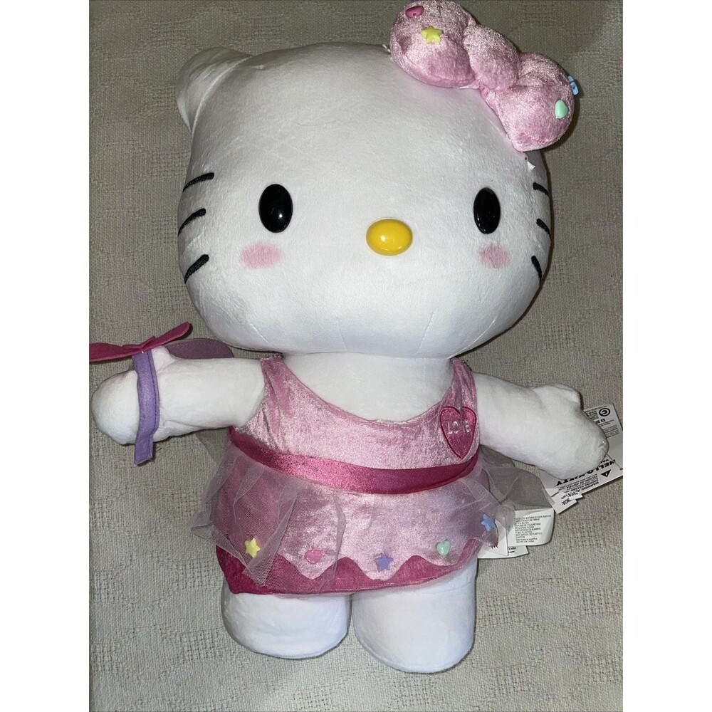 Hello Kitty Valentines Greeter Stand Up Plush Toy Size 21” NWT